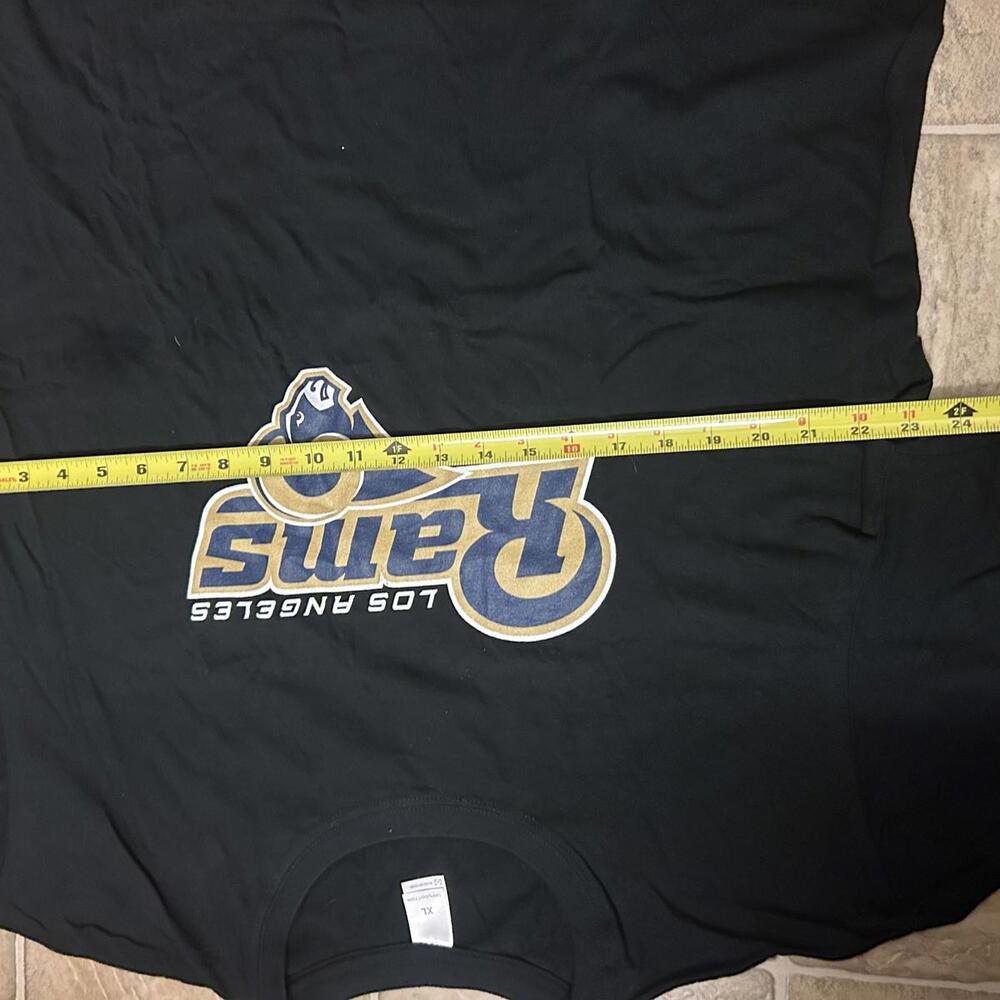 Los Angeles Rams NFL Mens Black T Shirt Size XL NWOT Football Fan Gear - Picture 4 of 5